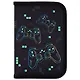 Пенал 1отд. "Pixel gamepad" с наполнением, 21*14см, 1 отк. планка, 24 предмета - фото 1
