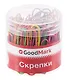 Скрепки 50 мм 80 штук, "Неон", винил, GoodMark - фото 1