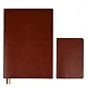Ежедневник недат. А5+ 160л 175*245 "Сариф" коричневый + обложка на паспорт, мягк.переплет, блинтовое тиснение, офсет, ляссе, подар. упаковка - фото 1