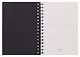 Книга для записей А5 100 листов в точку, на спирали, черная, Schiller - фото 3