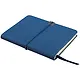 Записная книжка А6 100л лин. "LITE BOOK. Синий" иск.кожа, интегр.переплет, скругл.углы, ляссе, поперечн.резинка, инд.уп. - фото 2