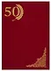 Папка адресная "50 лет" красная - фото 1