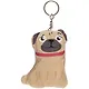 Брелок Маленькое счастье Мопс (текстиль) - фото 1