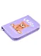 Пенал 1отд. "Мишка на сиреневом" 21*13,5см, молния, полиэстер, откидн.планка - фото 1
