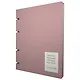 Тетрадь 120л кл. "NUANCES. Персик" на кольцах, смен.блок, обл. кож.зам, нашивка, инд.уп - фото 1