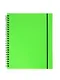 Тетрадь 80 листов, клетка, "Favorite Color. Neon Green" спираль - фото 1