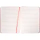 Записная книжка А6 64л лин. "PEARL. Розовый" иск.кожа, эфф.перламутра, тиснен.фольгой, тонир.торцы, ляссе - фото 3