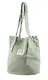 Сумка-шоппер с кнопкой мятная (вельвет) (33х31) - фото 2