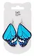 Сережки Крылья бабочки (синие) (акрил) (12-9165-202407-B1) - фото 2