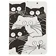 Книга для записей "Black&white cats" А6, 96 листов, клетка - фото 1