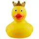 Игрушка для ванной, уточка резиновая FUNNY DUCKS "Уточка в короне желтая" (1925) - фото 2