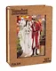 Пазл фигурный 127 элементов "Благословение небожителей. Се Лянь и Хуа Чэн с масками" в деревянной коробке - фото 1