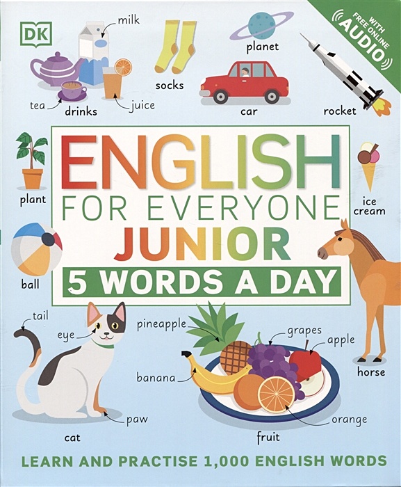 English for everyone Junior. English for everyone Junior 5 Words a Day. English for everyone Junior Practice.