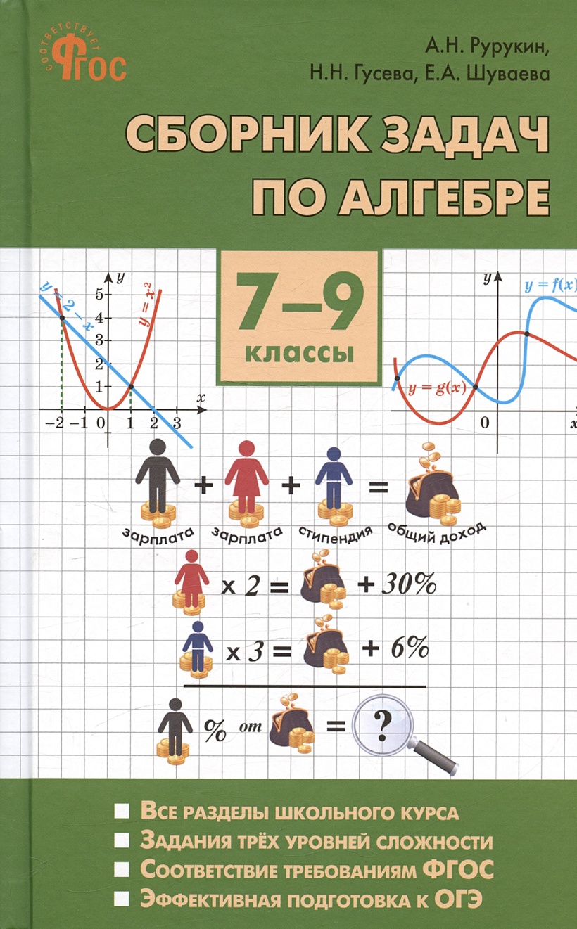 Сборник задач по алгебре. 7-9 классы • Рурукин А.Н. и др., купить по низкой  цене, читать отзывы в Book24.ru • Эксмо-АСТ • ISBN 978-5-408-06633-9,  p6799554