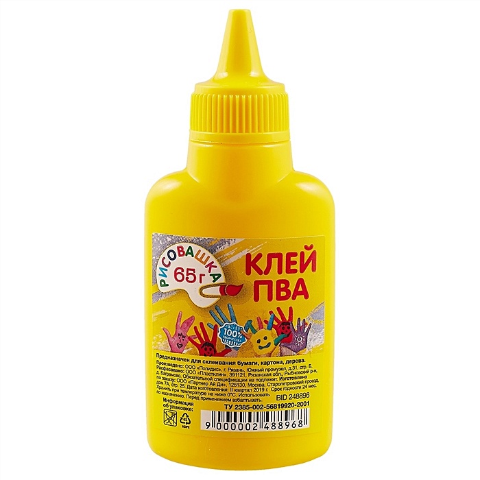 Цветной клей пва