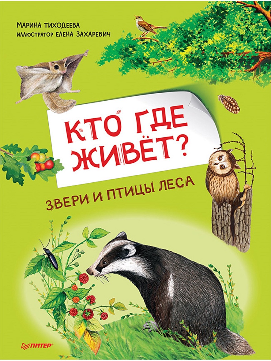 Книга Кто где живёт? Звери и птицы леса • Тиходеева М. Ю., Захаревич Е. Б.  – купить книгу по низкой цене, читать отзывы в Book24.ru • Эксмо-АСТ • ISBN  978-5-00116-533-0, p5956597