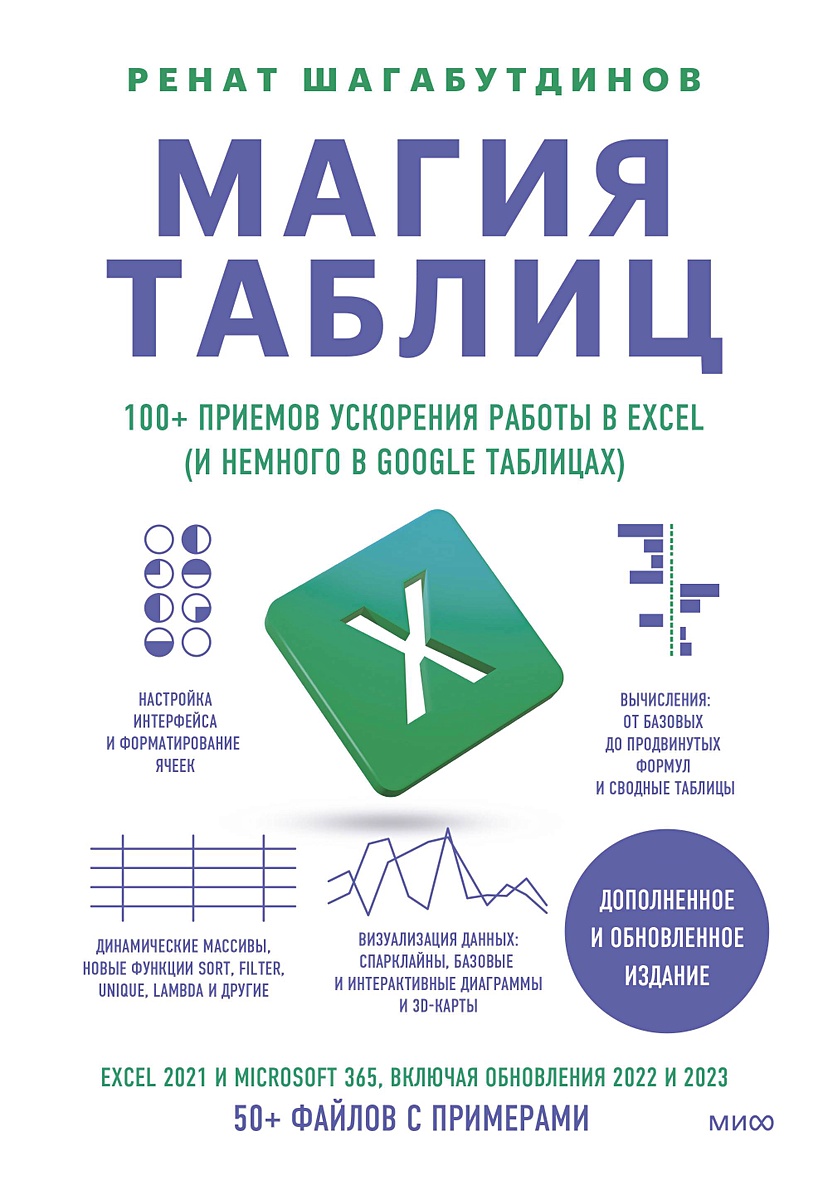 Книга Магия таблиц. 100+ приемов ускорения работы в Excel (и немного в  Google Таблицах) • Шагабутдинов Р. – купить книгу по низкой цене, читать  отзывы в Book24.ru • Эксмо-АСТ • ISBN 978-5-00214-631-4, p7056290