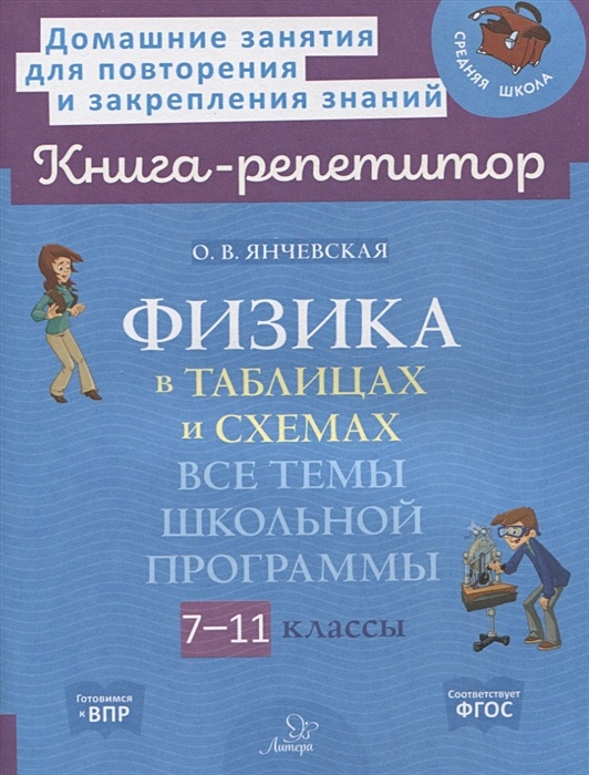 Физика В Таблицах И Схемах: Все Темы Школьной Программы. 7-11.